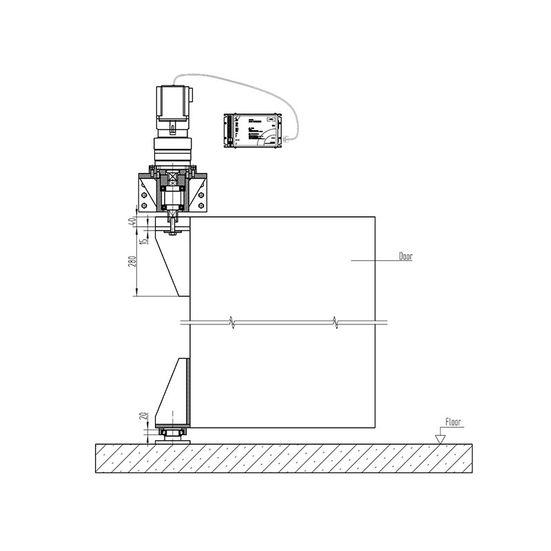 3000 kg outomatiese swaai-operateur